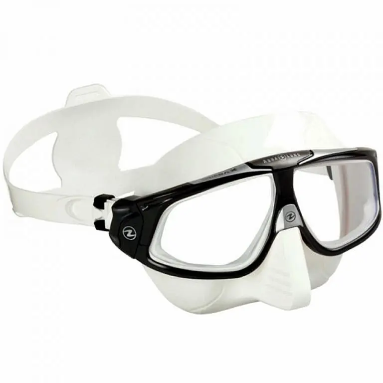 Neue Ware Maske Aqua Lung SPHERA X –weißes-Silikon - Benzin