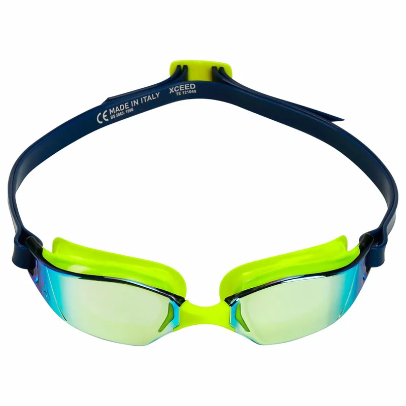 Preisknaller Schwimmbrille Aqua Sphere XCEED Titan gelbes Spiegelglas