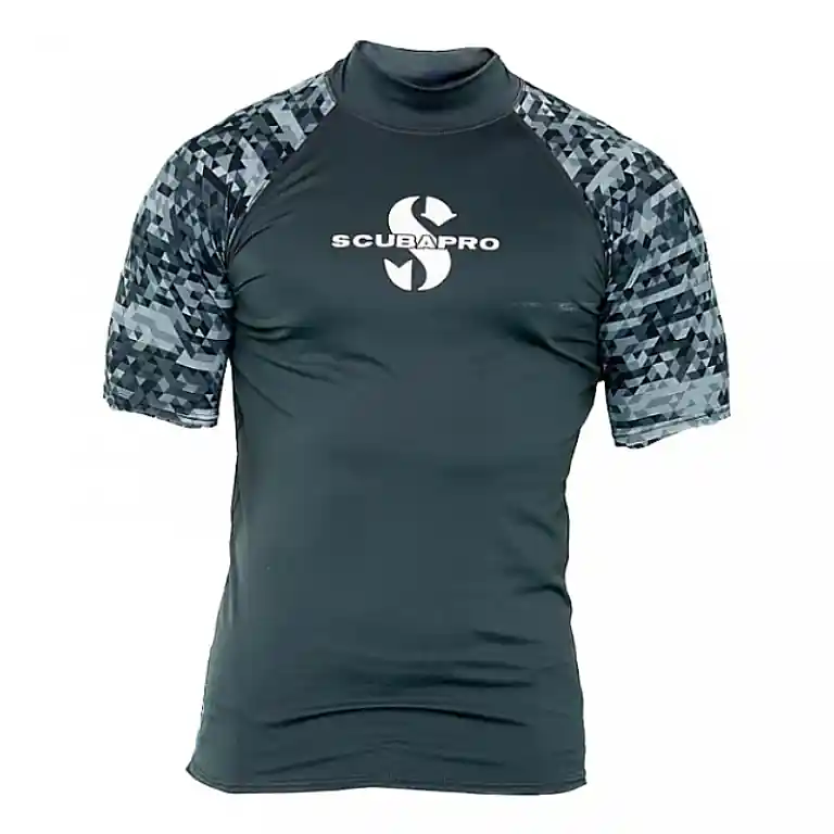 Herren-Lycra-Shirt Scubapro RASHGUARD GRAPHITE UPF50, kurzärmelig Billig