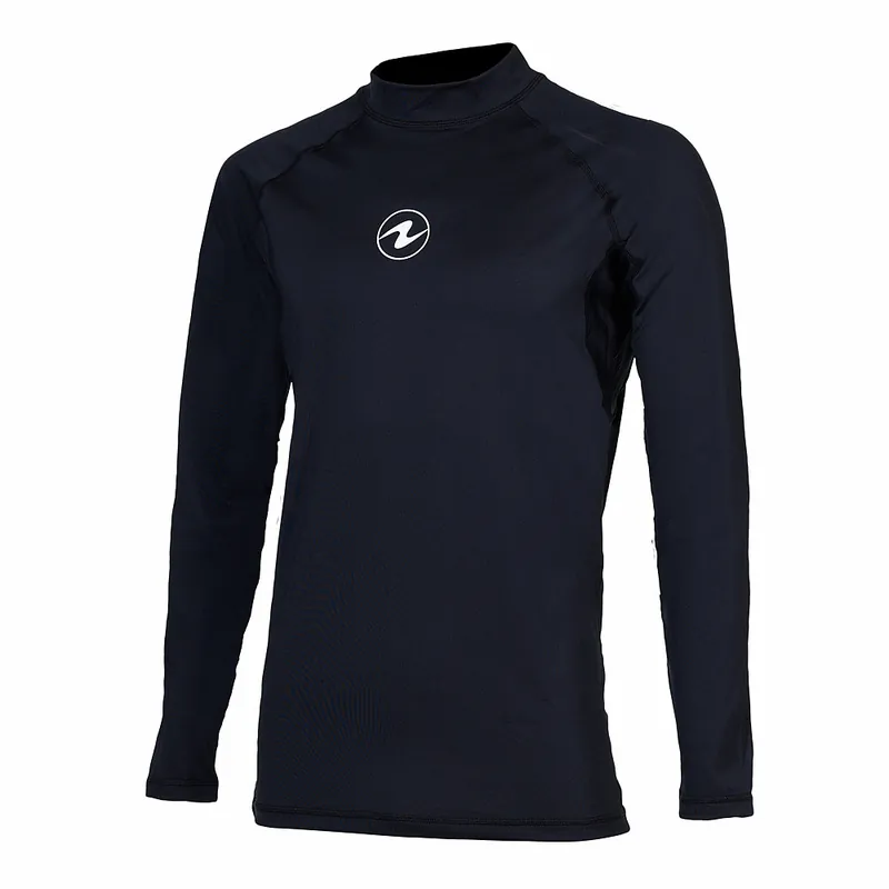 Sichere Zahlung Herren-Lycra-Shirt Aqua Lung SLIM FIT schwarz, langärmelig