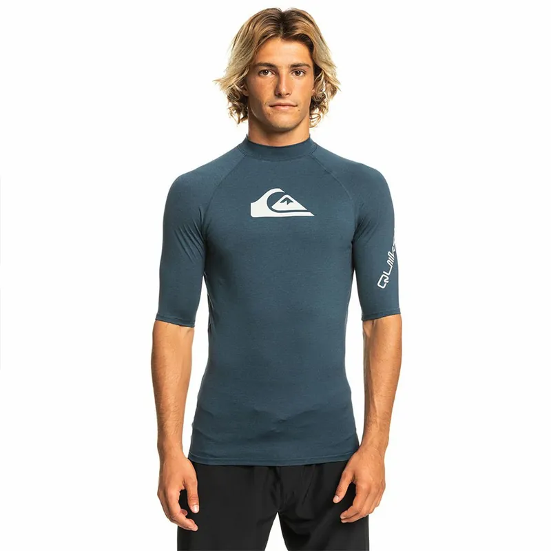 Quiksilver ALL TIME UPF50 Kurzarm-Lycra-Shirt für Herren Saisonangebot