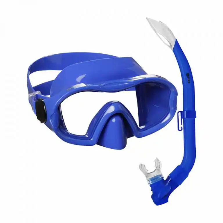 Günstig Tauchset Maske und Schnorchel Mares BLENNY 4 - 7 Jahre - blau