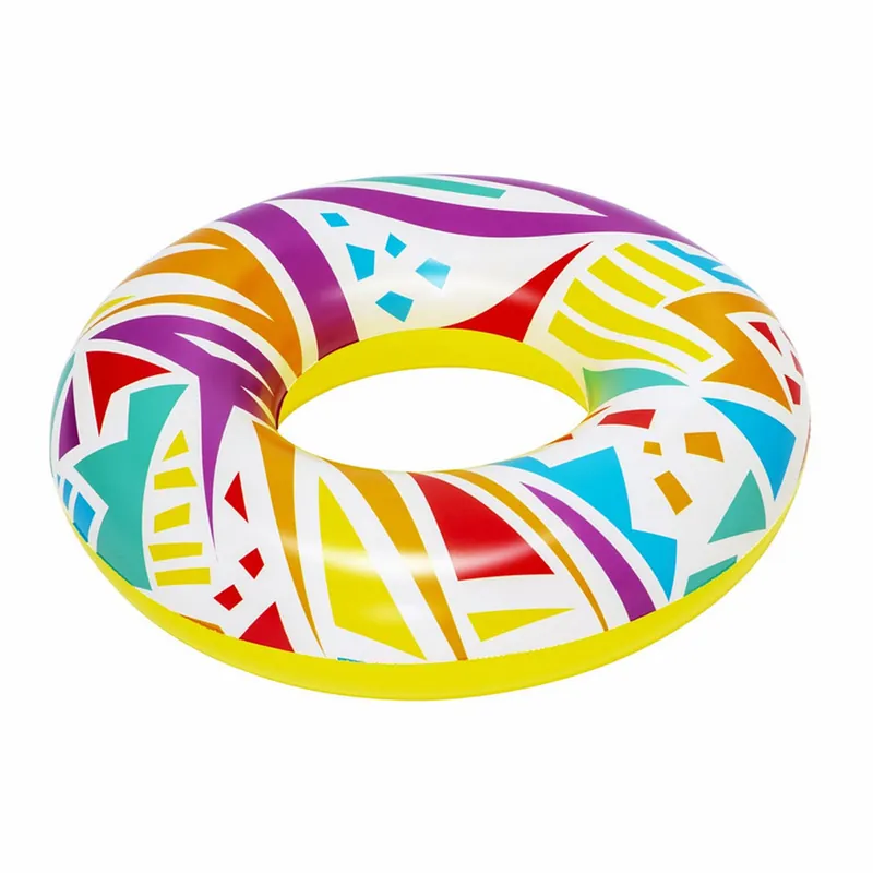 Preisknaller Aufblasbarer Schwimmring BESTWAY 36228 GEOMETRISCHE FORMEN gelb 107 cm