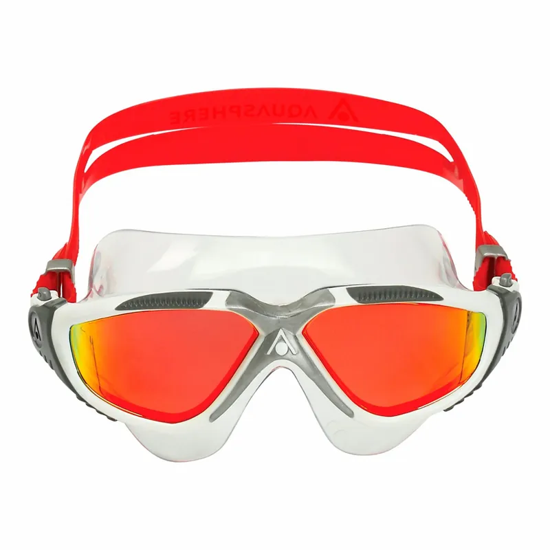 Schwimmbrille Aqua Sphere VISTA Titan Spiegelbrille rot Versand Am Gleichen Tag