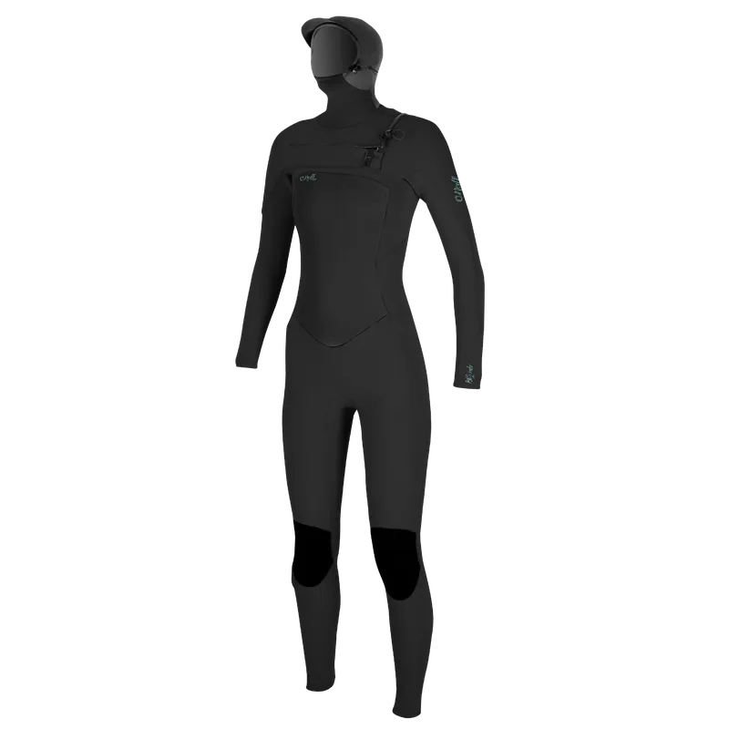 O’Neill Damen Neoprenanzug Epic 6/5/4 Chest Zip W/Hood Full Blk/Blk WoFA22 Sonderangebot