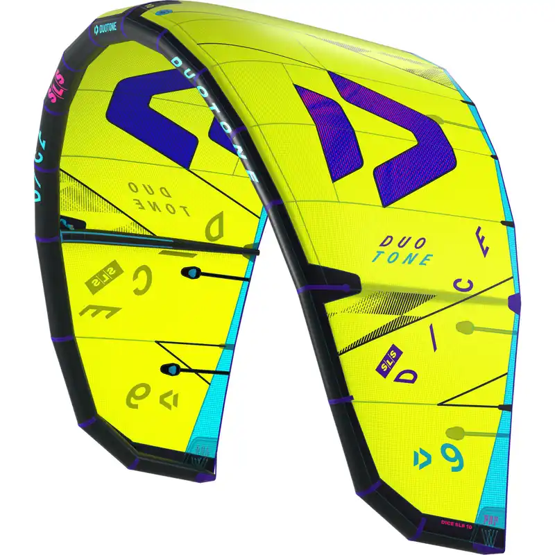 Zertifiziert Duotone Kite Dice SLS 2025 9.0 C07:lime/blue DEMO (Testkite)