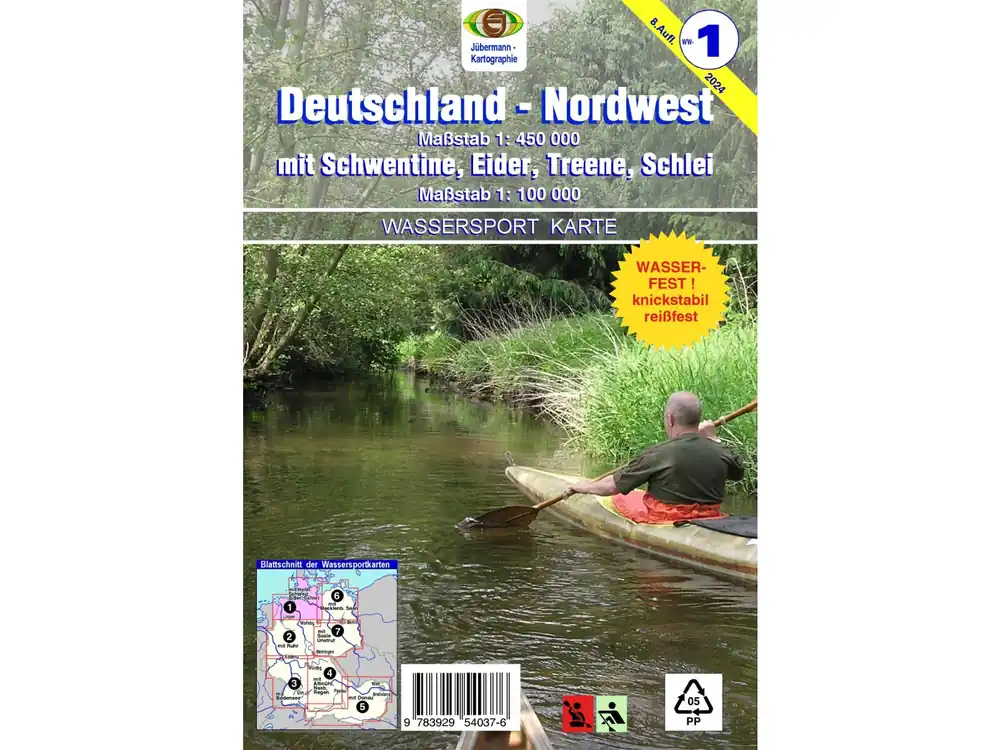 Wassersport-Wanderkarte Nr.1 Top-Preis