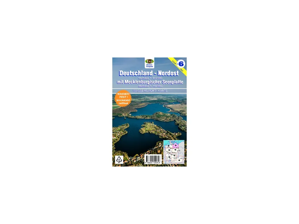 Bestseller Wassersport-Wanderkarte Nr.6