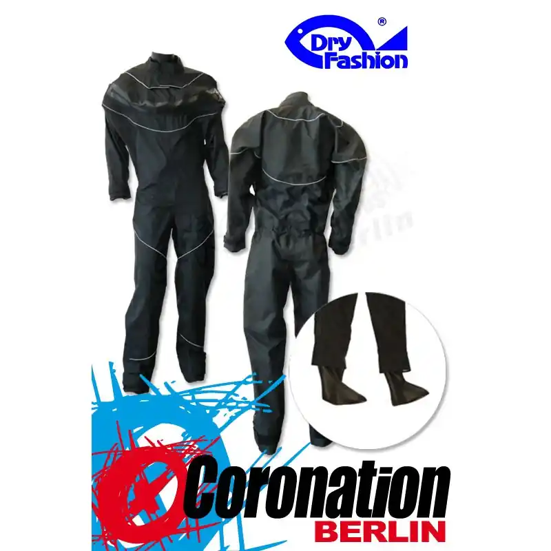 Dry-Fashion Trockenanzug Black Performance Silber mit Füßlinge Solange Der Vorrat Reicht