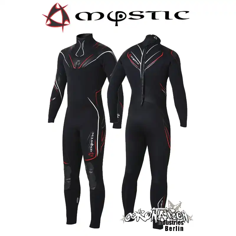 Mystic Neoprenanzug Crossfire Steamer 5/3 D/L Black/Red Heißes Angebot
