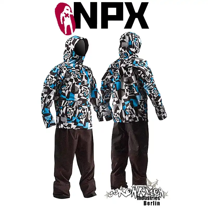 Rabatt NPX Lucifer Trockenanzug 2010 Blau-Weiß Test Promo Gebraucht