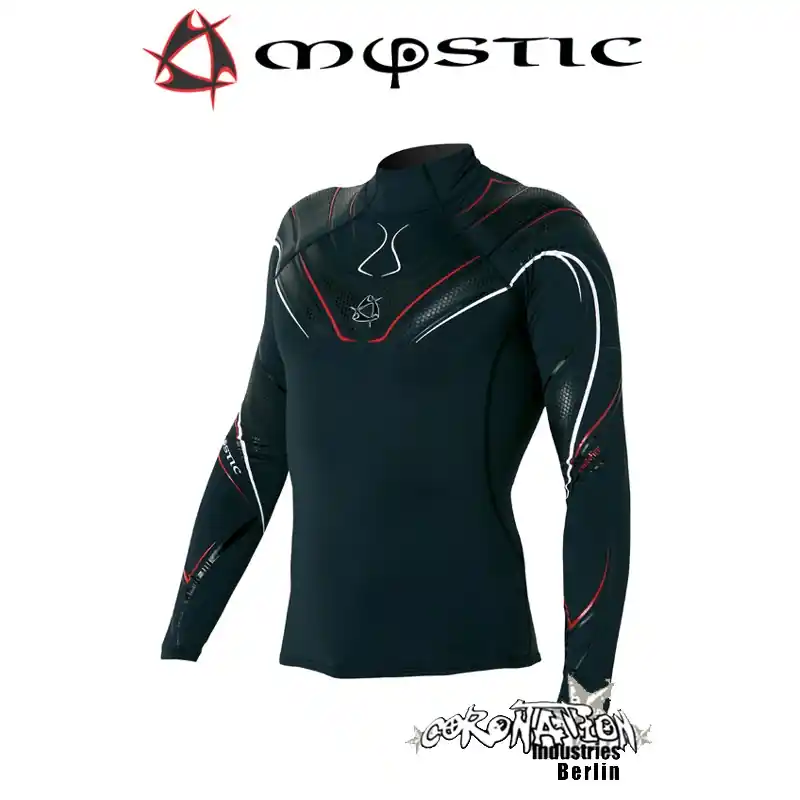 Top-Angebot Mystic Crossfire Rash Vest L/S Black