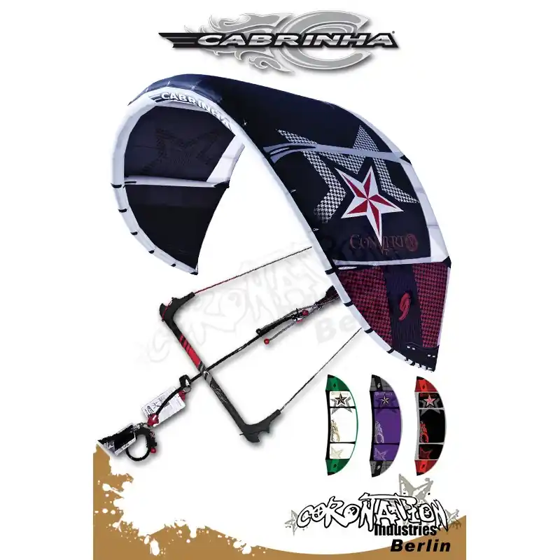 Markenprodukt Cabrinha Convert 2010 Freeride-Kite 7qm mit Bar