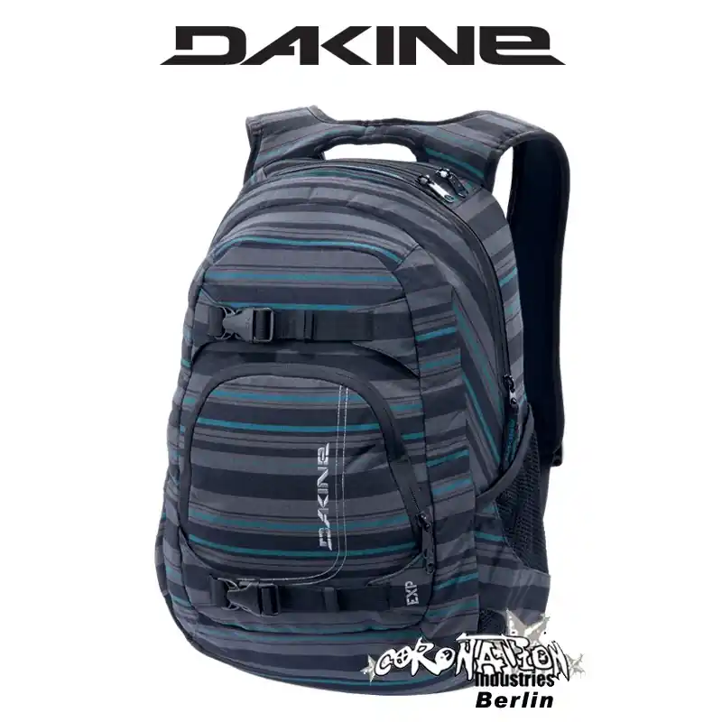 Dakine Explorer Street-Freizeit-Rucksack Black Stripes Sichere Zahlung