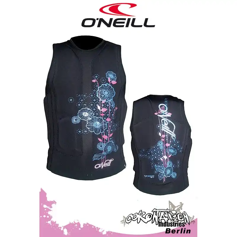 O'Neill Frauen Prallschutzweste Gooru Black/Neon Jetzt Kaufen