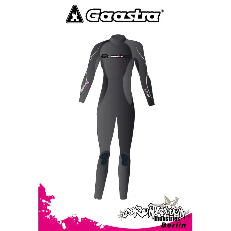 Gaastra Live Full 5/4/3mm Frauen Neoprenanzug Black Geprüft