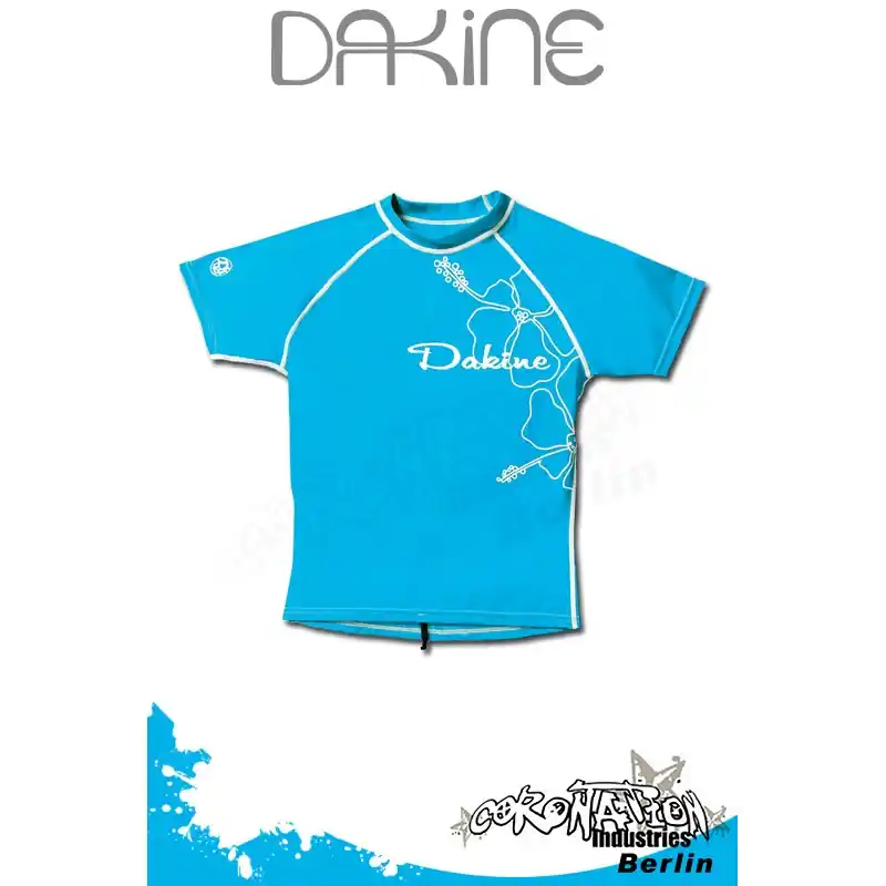 Direktkauf Dakine Frauen Rash Vest Leilani S/S Ocean Blue