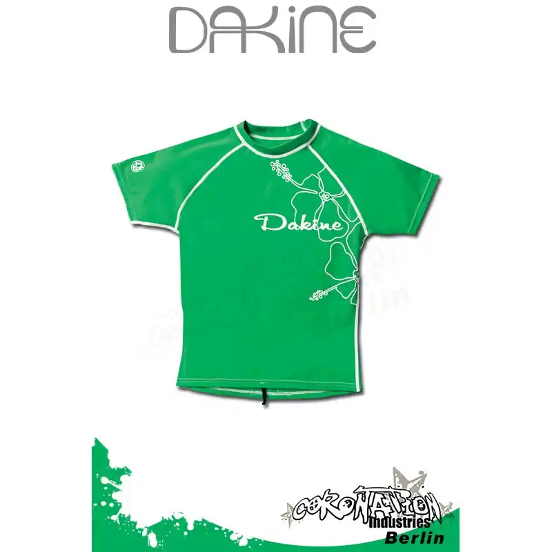 Meistverkauft Dakine Frauen Rash Vest Leilani S/S Green
