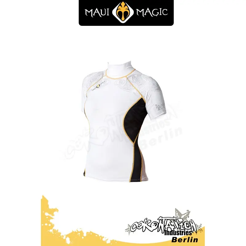Letzte Chance Maui Magic Frauen HANA Rash Vest S/S Yellow