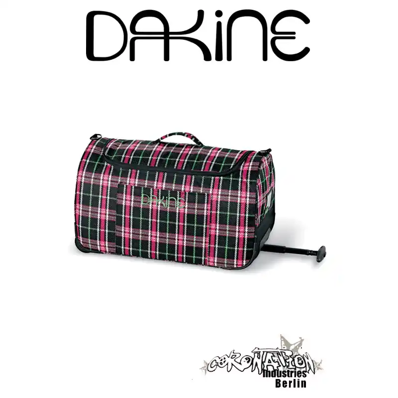 Dakine Wheeled EQ Bag Girls Reisetasche Pink Plaid Markenware