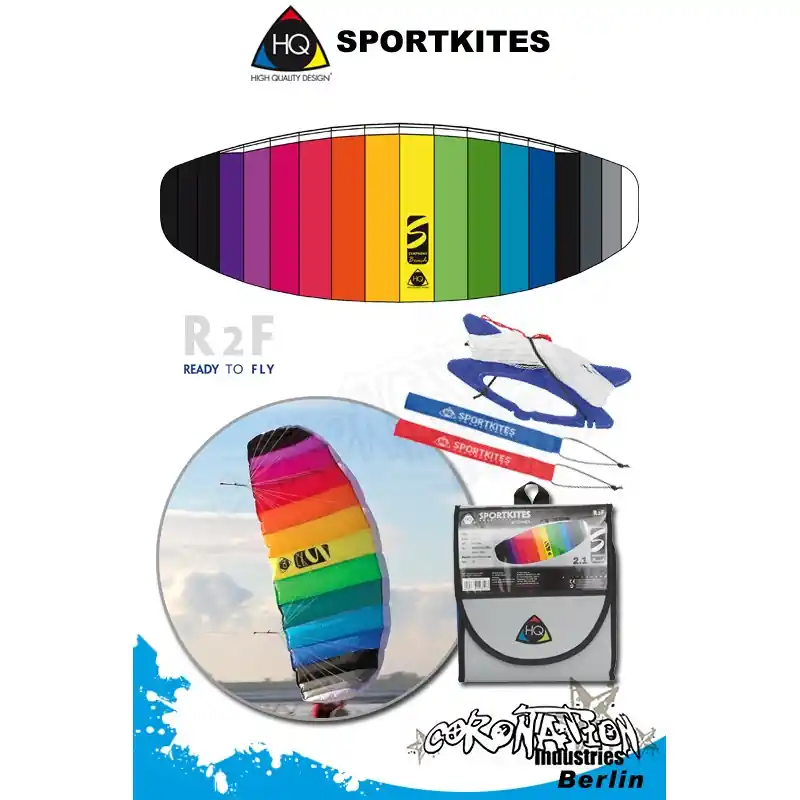 HQ Sportkites 2010 Powerkite Symphony Beach 2.1 Neue Kollektion