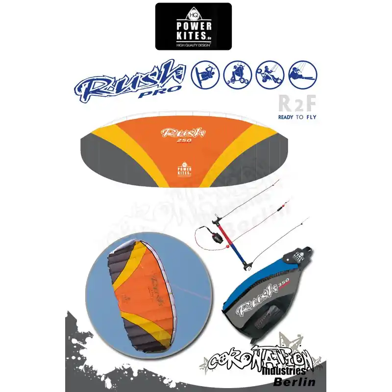 HQ Powerkites 2010 Rush III Pro 250 R2F 2.0 Sichere Zahlung