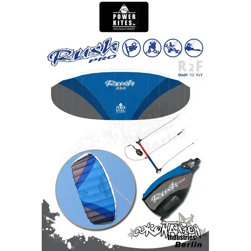 Zertifiziert HQ Powerkites 2010 Rush III Pro 350 R2F 3.5