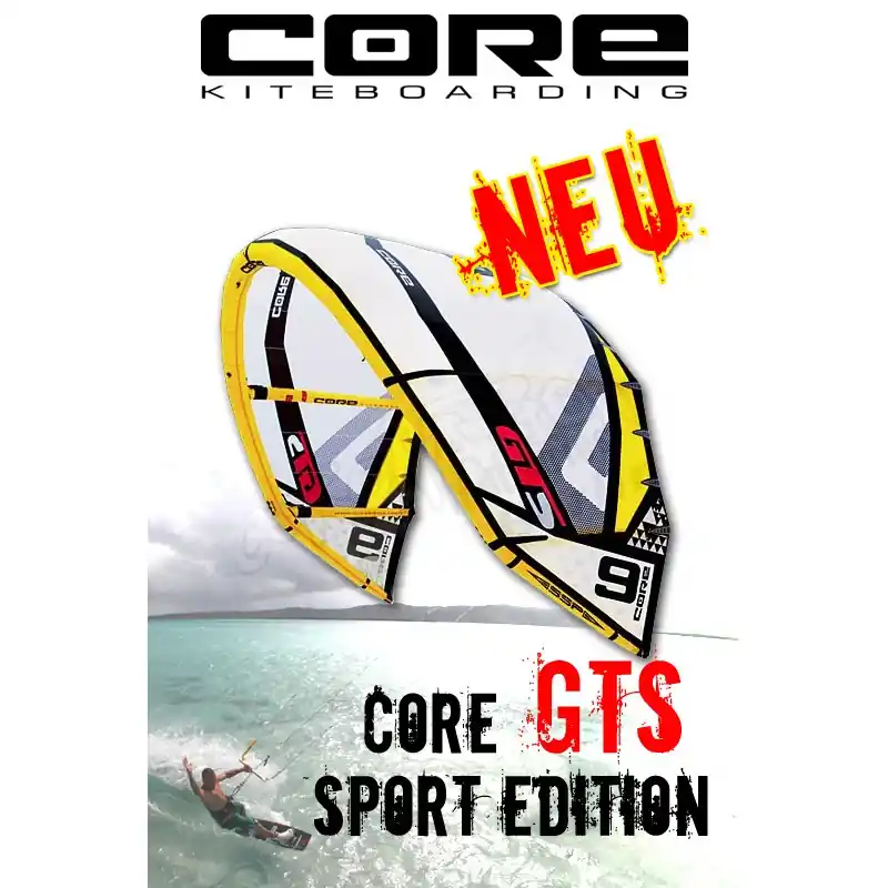 Zertifiziert Core GTS Kite 2011 - Sport Edition - All In One Kite - 12qm