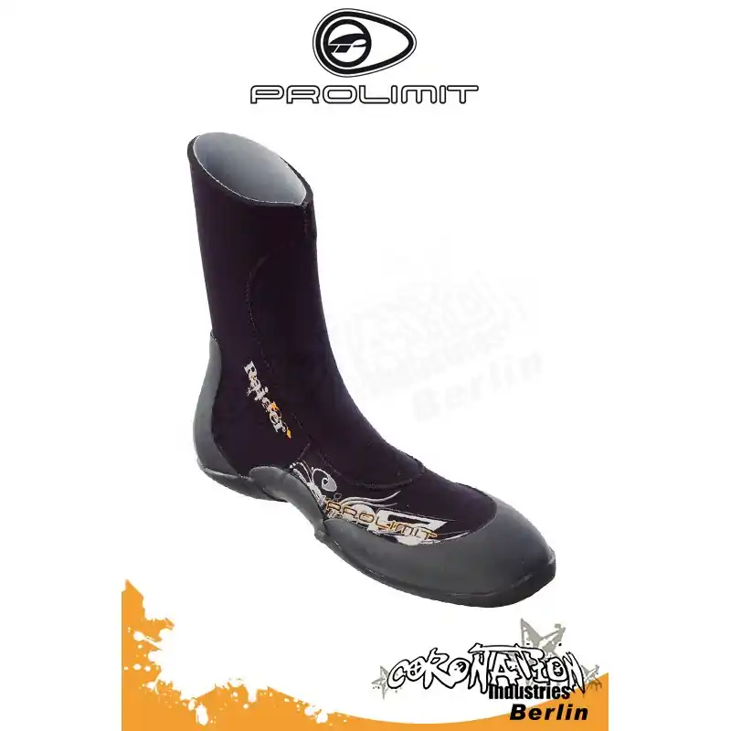 Prolimit Raider Boot 5mm Neopren Kite-Schuh - Schwarz/Orange Sonderaktion