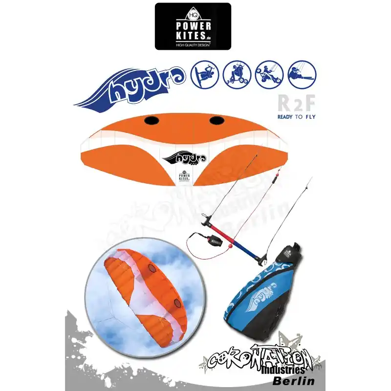 HQ Hydra 300 R2F 2.6qm Trainerkite 3-Leiner Softkite Zertifiziert