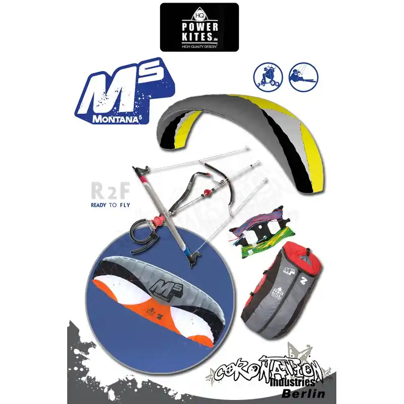 HQ Powerkites 2010 Montana V R2F 9.5 Begrenztes Angebot
