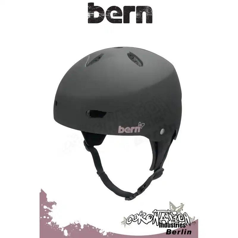 Bern Frauen Kite-Helm Brighton H2O - Black Markenprodukt