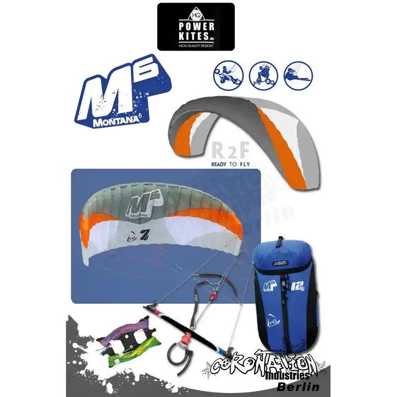HQ Powerkites Montana VI 2011 Depowerkite R2F 7.0 Markenware