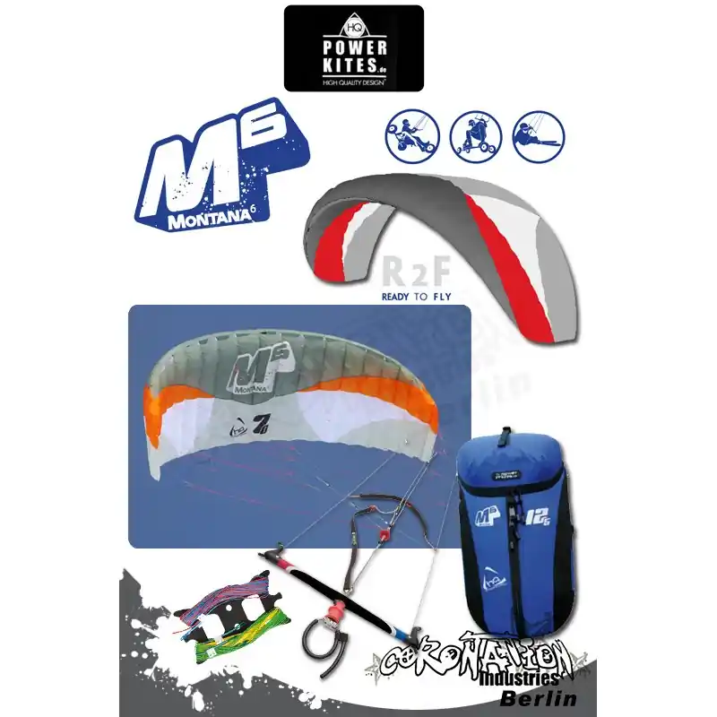Echt HQ Powerkites Montana VI 2011 Depowerkite R2F 9.5