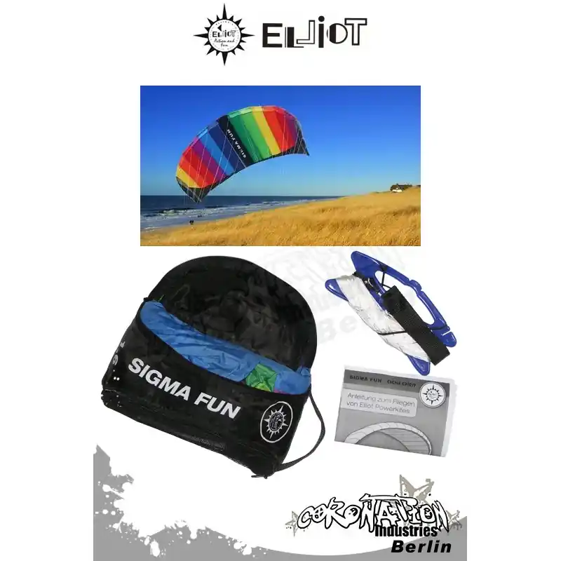 Schneller Versand Elliot Sigma Fun 1.3 R2F - Softkite Rainbow