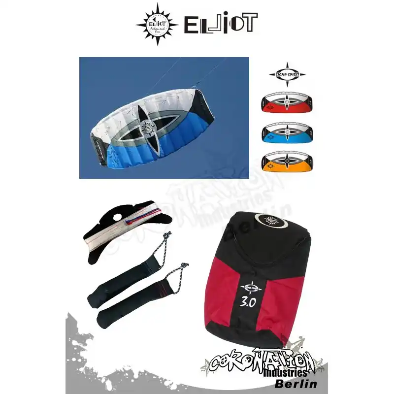 Neu Im Sortiment Elliot 2-Leiner Kite Sigma Spirit R2F - 3.0