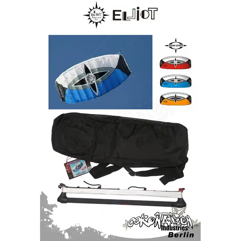 Elliot 2-Leiner Kite Sigma Spirit R2F - 3.0 mit Control Bar Neue Kollektion