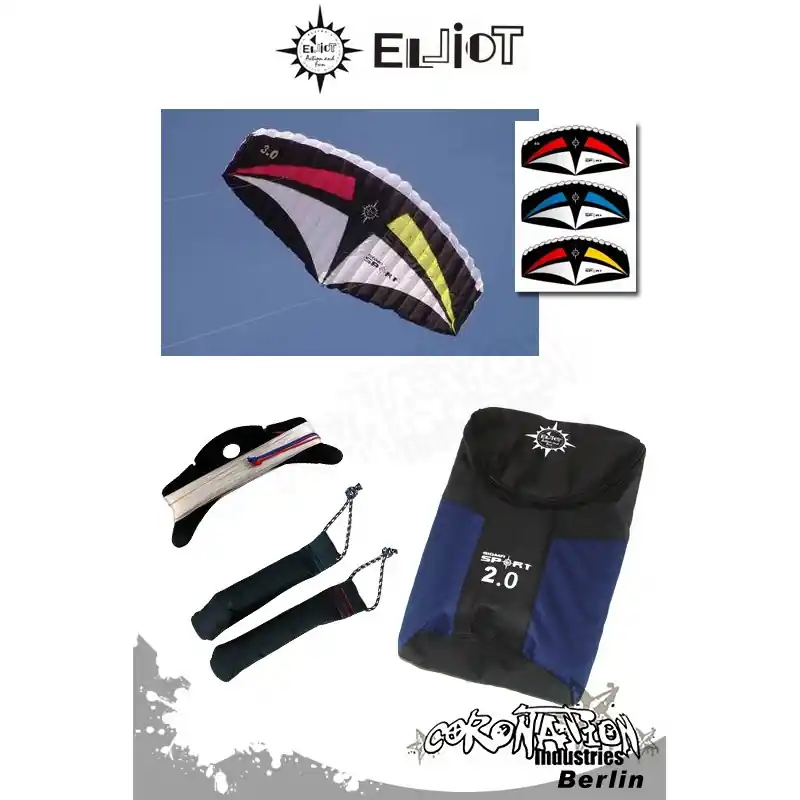 Wochenendangebot Elliot Sigma Sport 2-Leiner Kite R2F - 3.0 Rot-Gelb