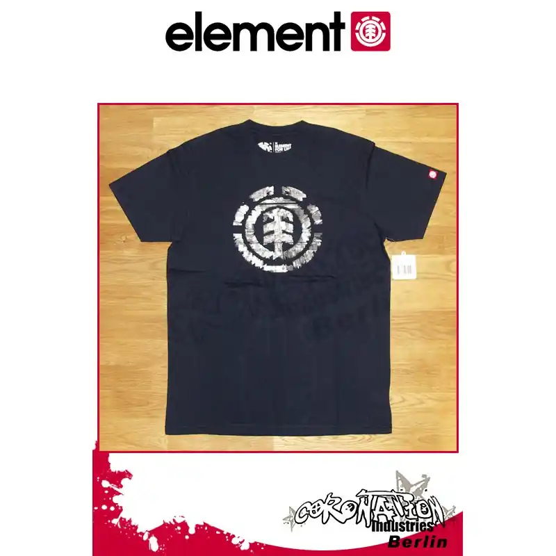 Element T-Shirt Intellect S/S Regular - Total Eclipse Zertifiziert