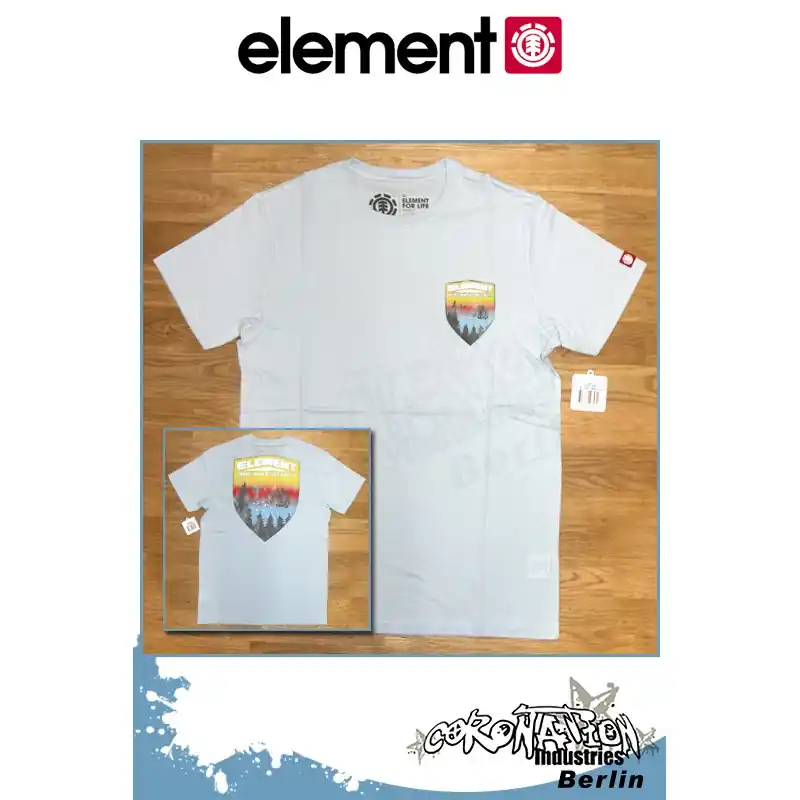 Element T-Shirt Teton II S/S Fitted - Winter Sky Top-Seller