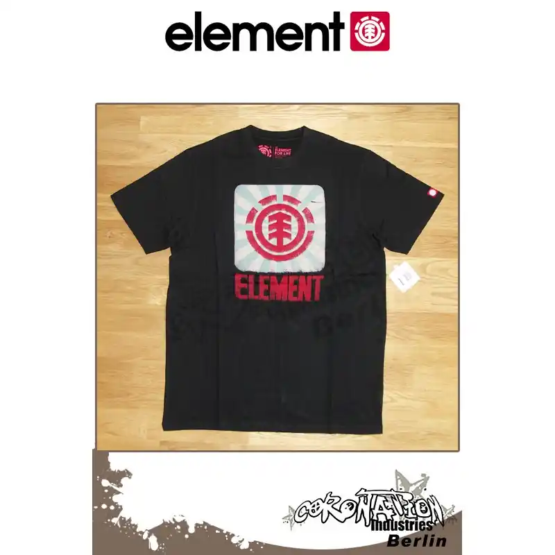 Ausverkauf Element T-Shirt Sunscan S/S Regular - Black