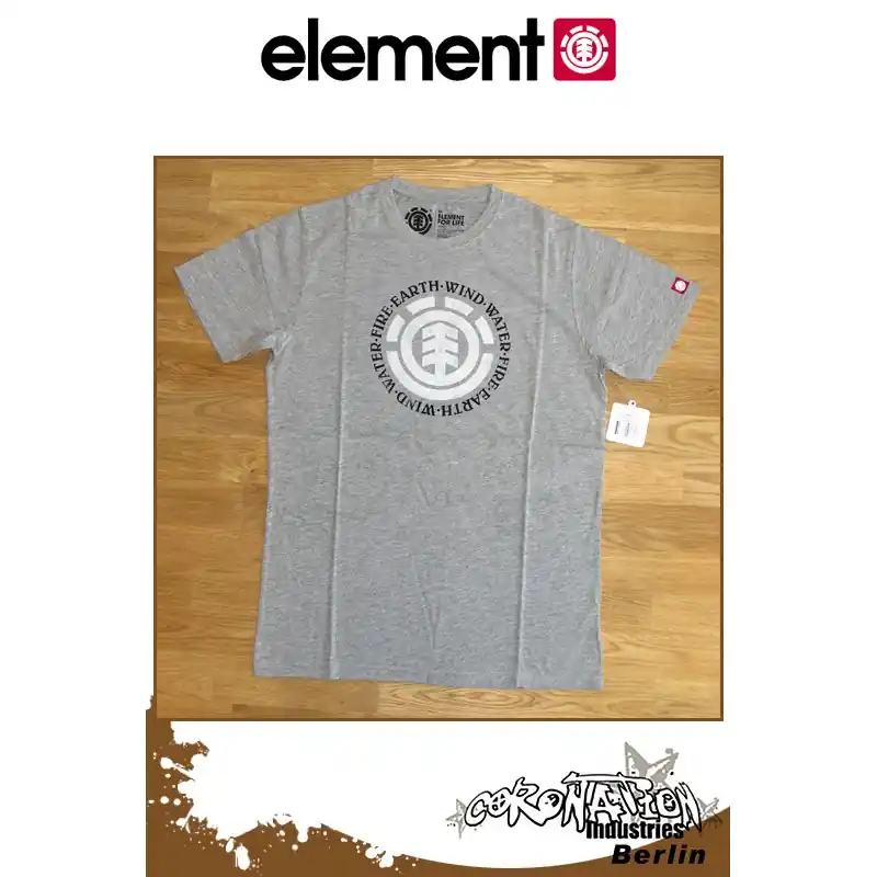 Kracherpreis Element T-Shirt Elemental CVC S/S Fitted - Grey Heather