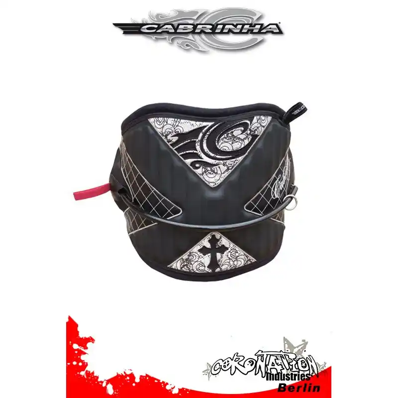 Zertifiziert Cabrinha Deluxe Kite-Hüfttrapez black-white