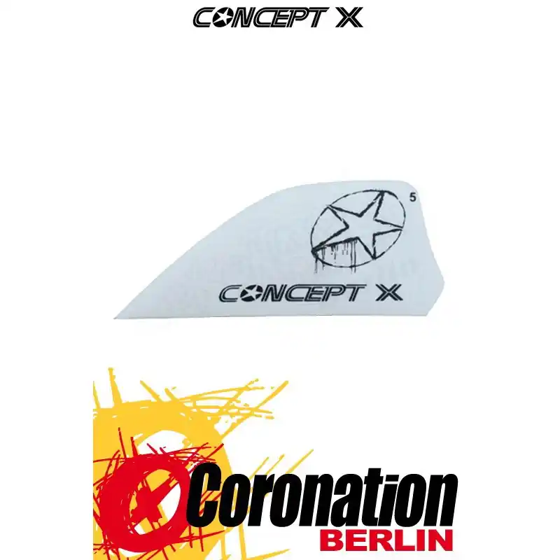 Concept-X HC 5cm Kite Fin White Neuheit