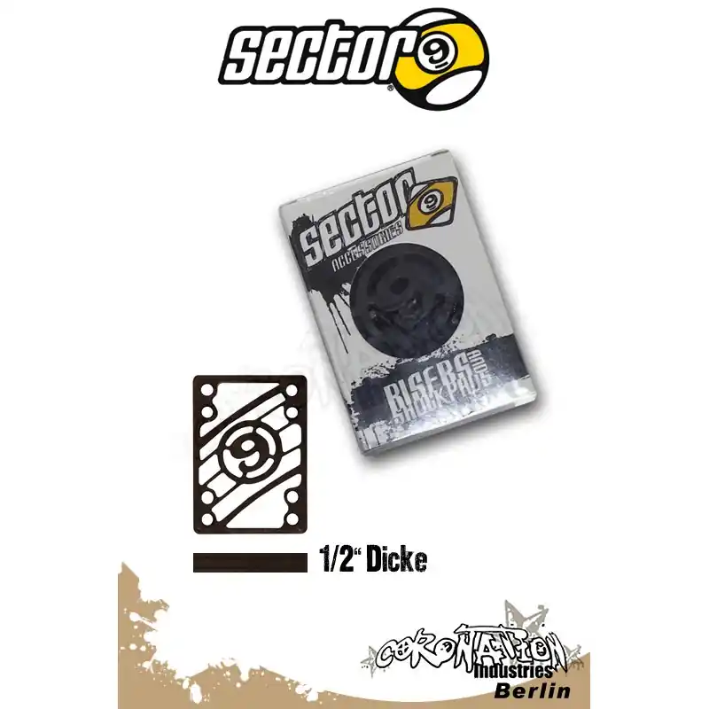 Sector 9 Riser Pads 1/2" Neu