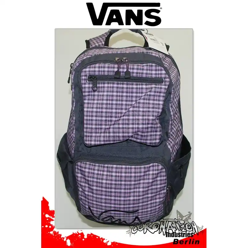 Meistverkauft Vans Doozie Morning Glory Rosa-Grau Karo Street-Skate-Rucksack