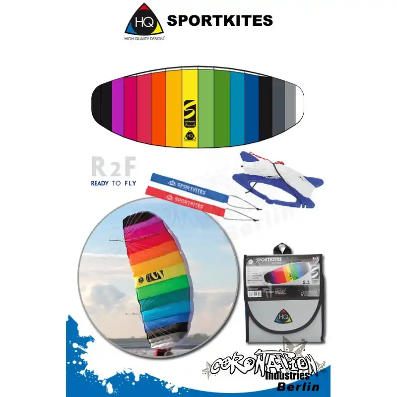 HQ Symphony Beach II 1.7 Rainbow Lenkmatte Sportkites Aktuell