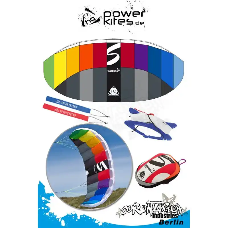Direkt Vom Hersteller HQ Symphony 1.4 R2F Lenkmatte Sportkites Powerkite