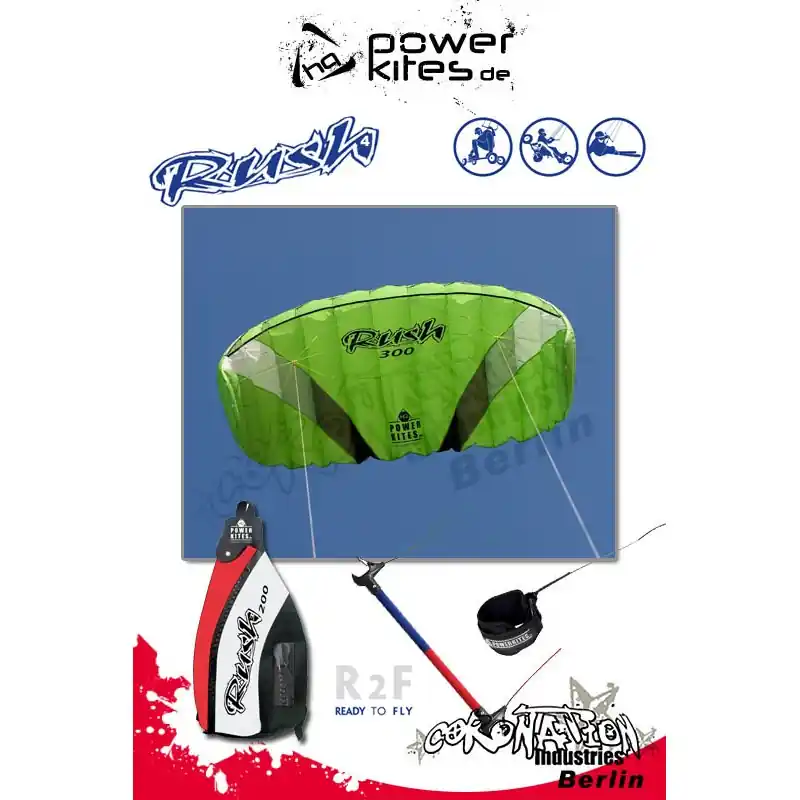 HQ Powerkites Rush IV 300 R2F Lenkmatte Nur Heute