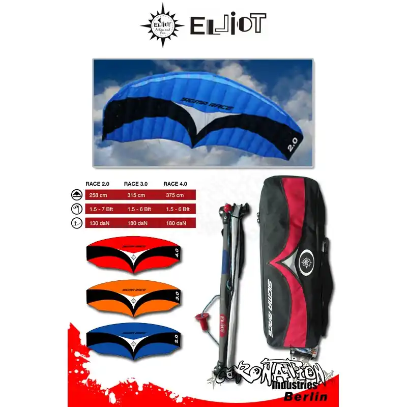 Neuheit Elliot Sigma Race 4.0 R2F Lenkmatte mit Bar